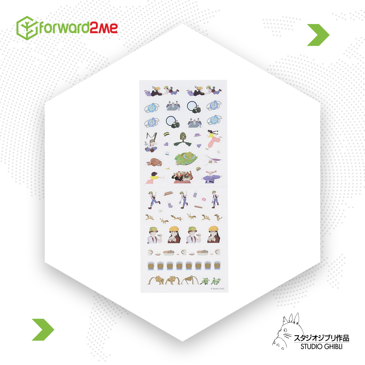 Laputa Castle in the Sky 2025 Diary Stickers